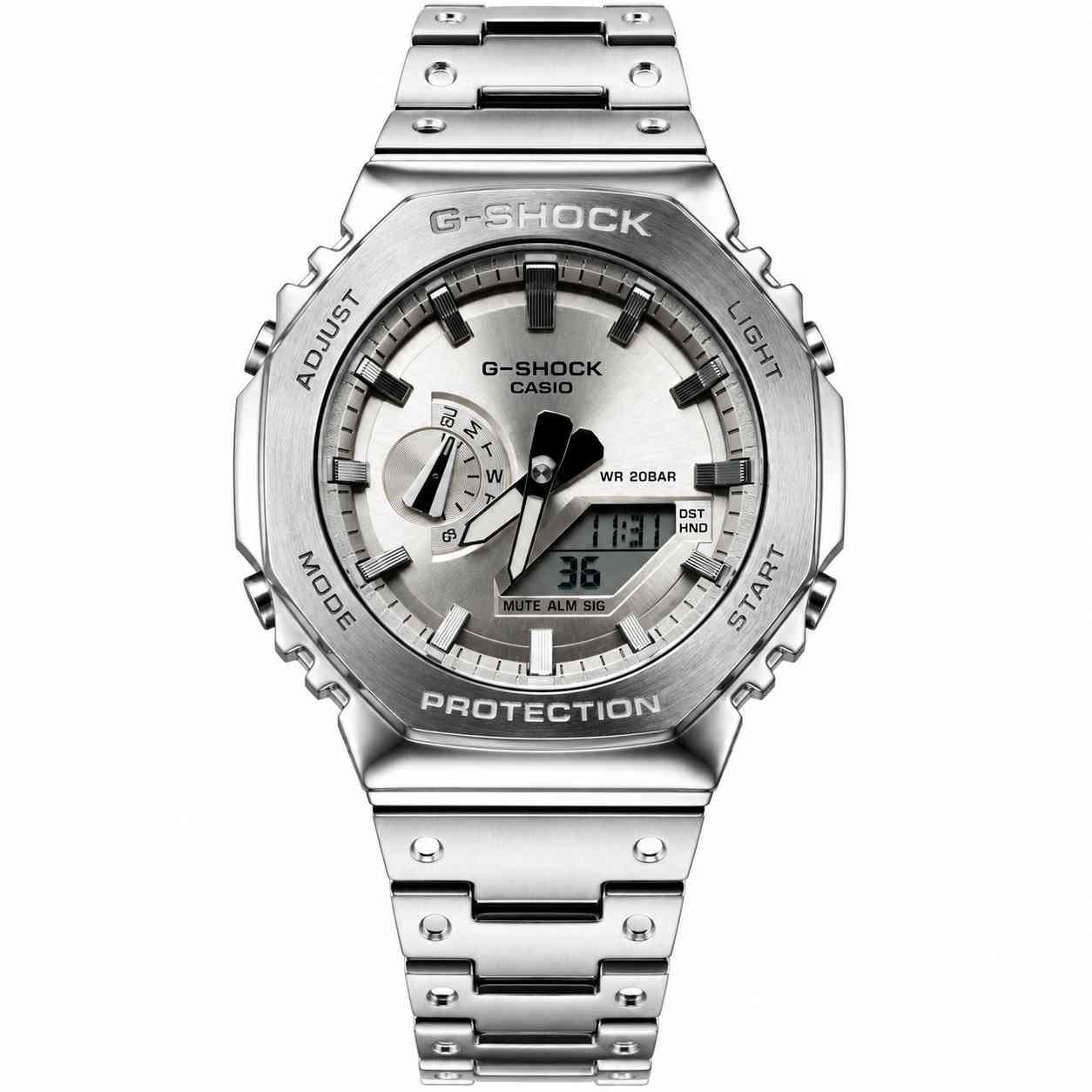 CASIO G-SHOCK DUAL TIMER CHAIN WHITE