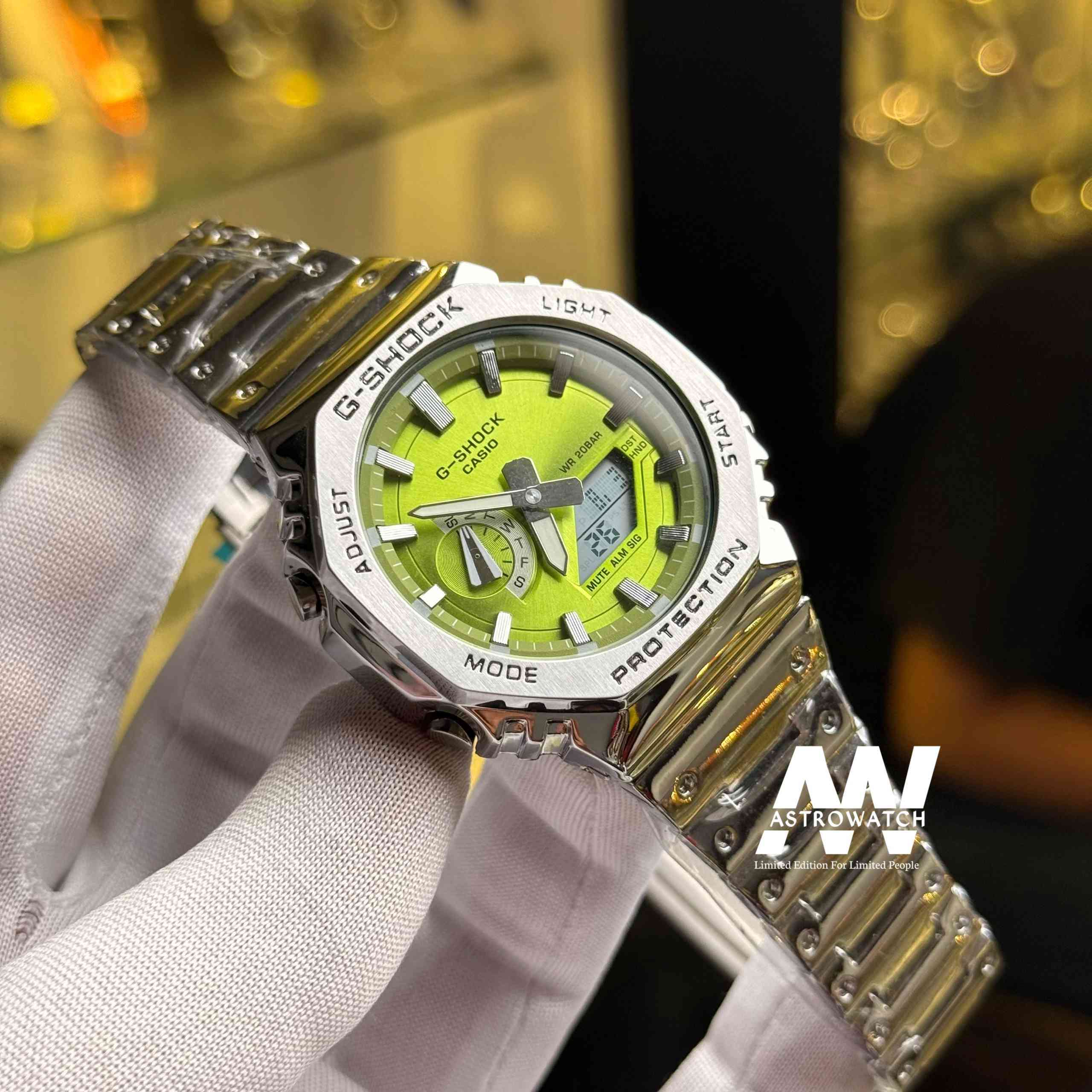 CASIO G-SHOCK DUAL TIMER CHAIN APPLE GREEN